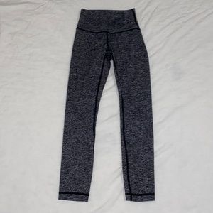 Size 2 Black/Grey Lululemon Leggings